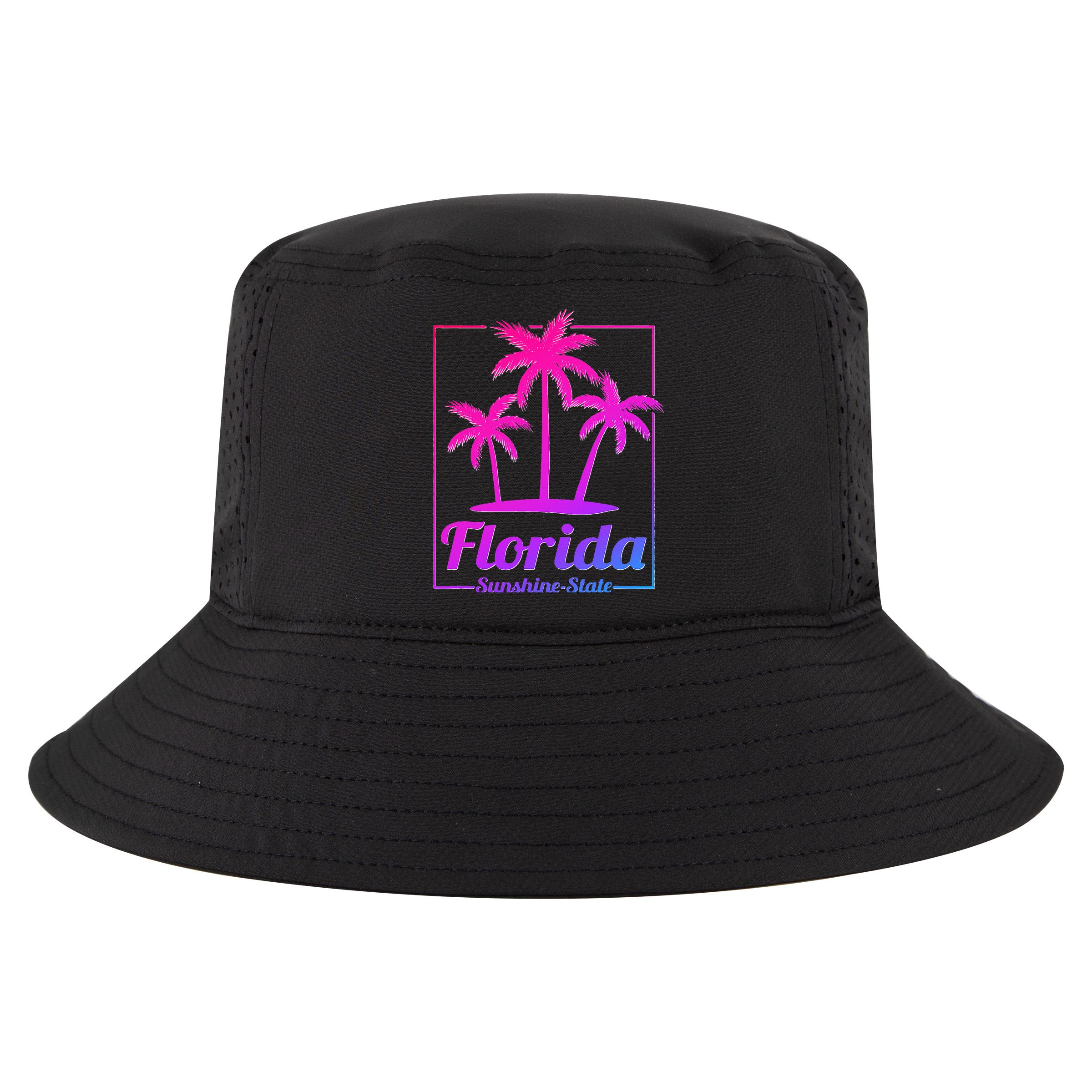 Florida Sunshine State Retro Look Cool Comfort Performance Bucket Hat