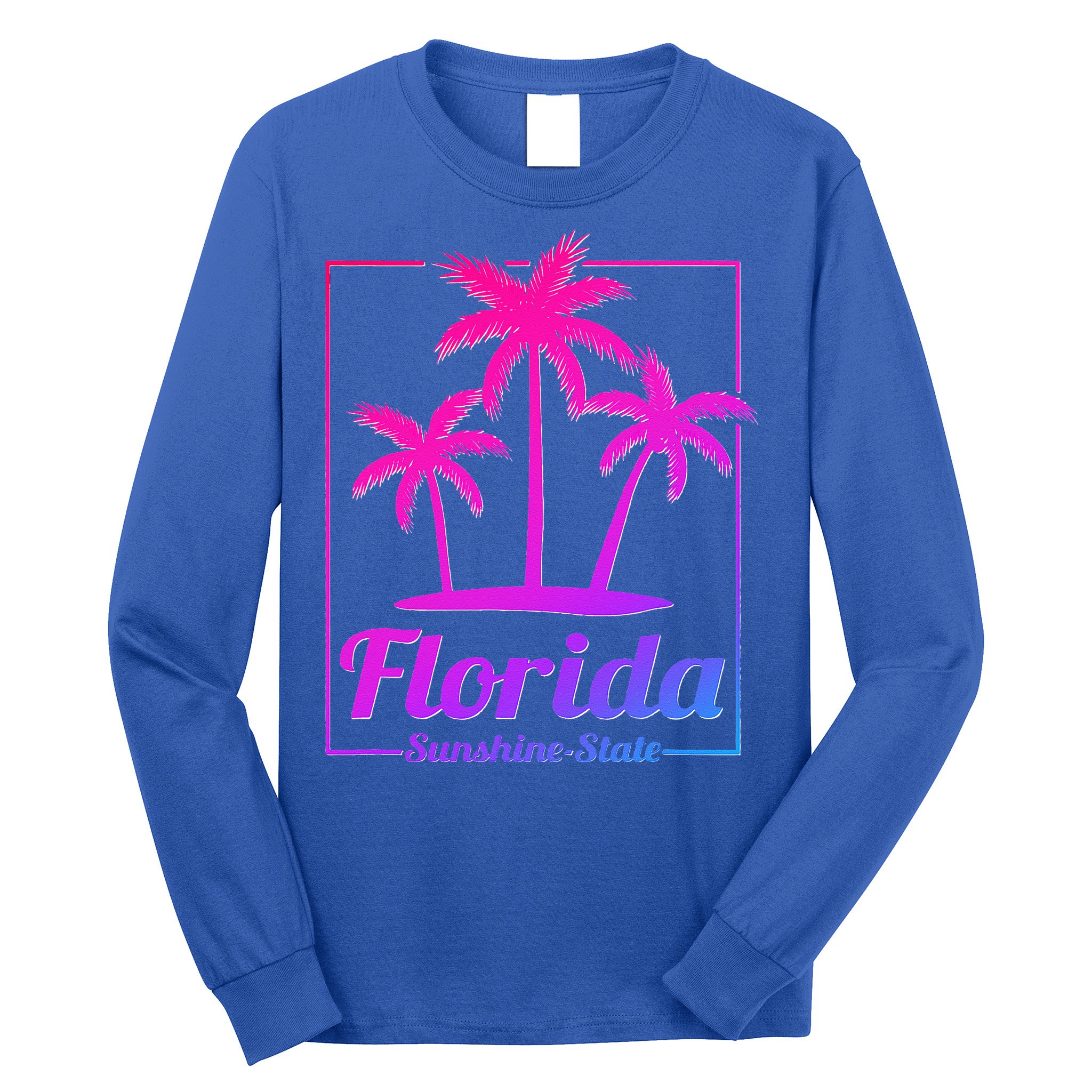 Florida Sunshine State Retro Look Long Sleeve Shirt