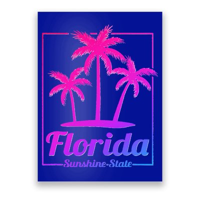 Florida Sunshine State Retro Look Poster