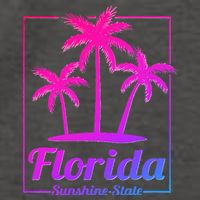 Florida Sunshine State Retro Look Vector Backpack