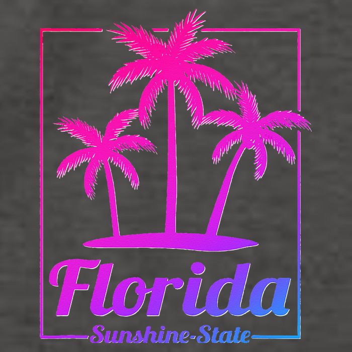 Florida Sunshine State Retro Look Vector Backpack