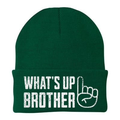 Funny Sketch Streamer Whats Up Brother Knit Cap Winter Beanie