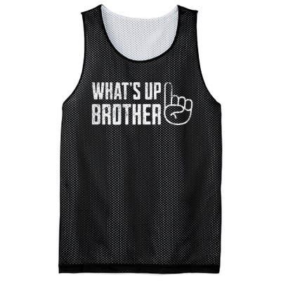 Funny Sketch Streamer Whats Up Brother Mesh Reversible Basketball Jersey Tank