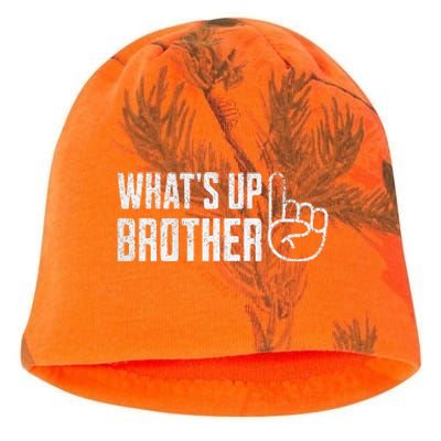 Funny Sketch Streamer Whats Up Brother Kati - Camo Knit Beanie