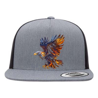 Fiery Steller's Seaeagle Flat Bill Trucker Hat