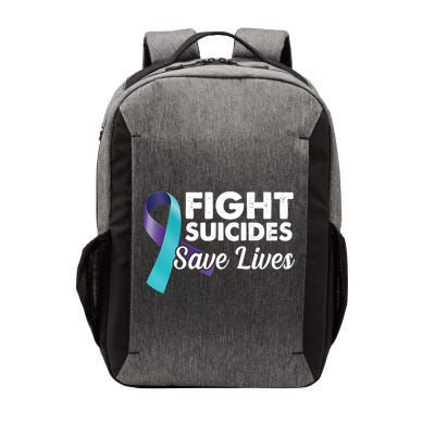Fight Suicides Save Lives Ribbon Awareness Vector Backpack