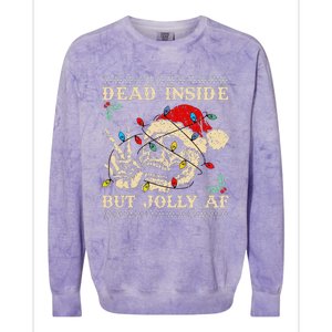 Festive Sarcastic Snarky Skeleton Ugly Christmas Colorblast Crewneck Sweatshirt