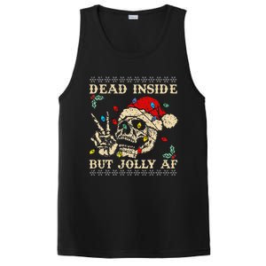 Festive Sarcastic Snarky Skeleton Ugly Christmas PosiCharge Competitor Tank