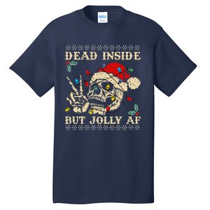 Festive Sarcastic Snarky Skeleton Ugly Christmas Tall T-Shirt