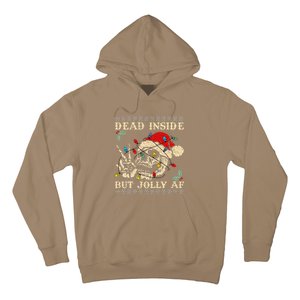 Festive Sarcastic Snarky Skeleton Ugly Christmas Hoodie