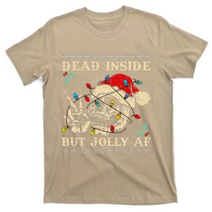 Festive Sarcastic Snarky Skeleton Ugly Christmas T-Shirt