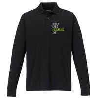 funny saying Sorry Can't Pickleball bye player Performance Long Sleeve Polo