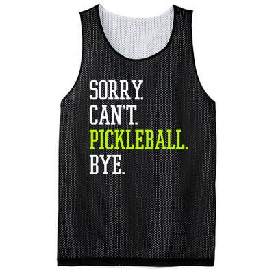 funny saying Sorry Can't Pickleball bye player Mesh Reversible Basketball Jersey Tank