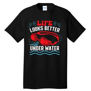 Funny Swimming Swimmer Swim Team Pool Tall T-Shirt