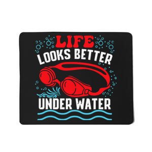 Funny Swimming Swimmer Swim Team Pool Mousepad