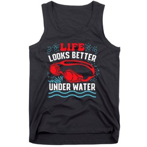 Funny Swimming Swimmer Swim Team Pool Tank Top