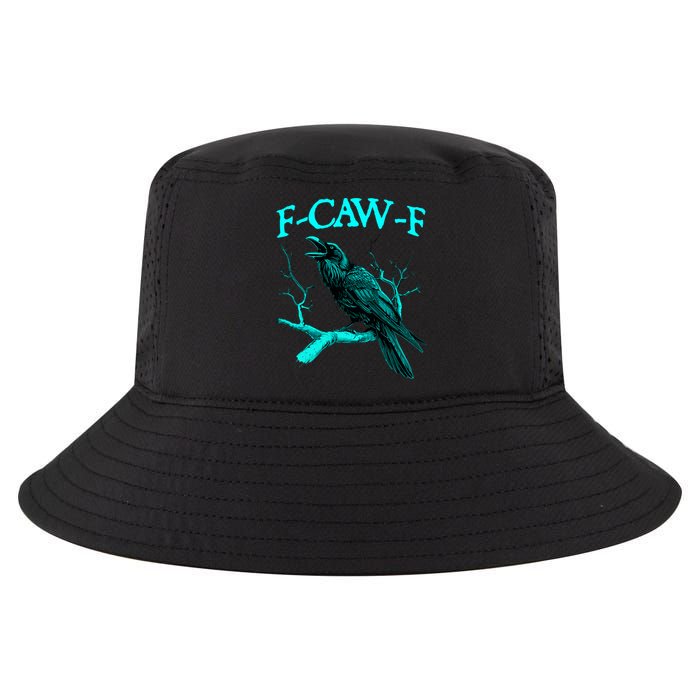 Funny Sarcastic Sarcasm Black Crow, F-Caw-F Black Bird Cool Comfort Performance Bucket Hat