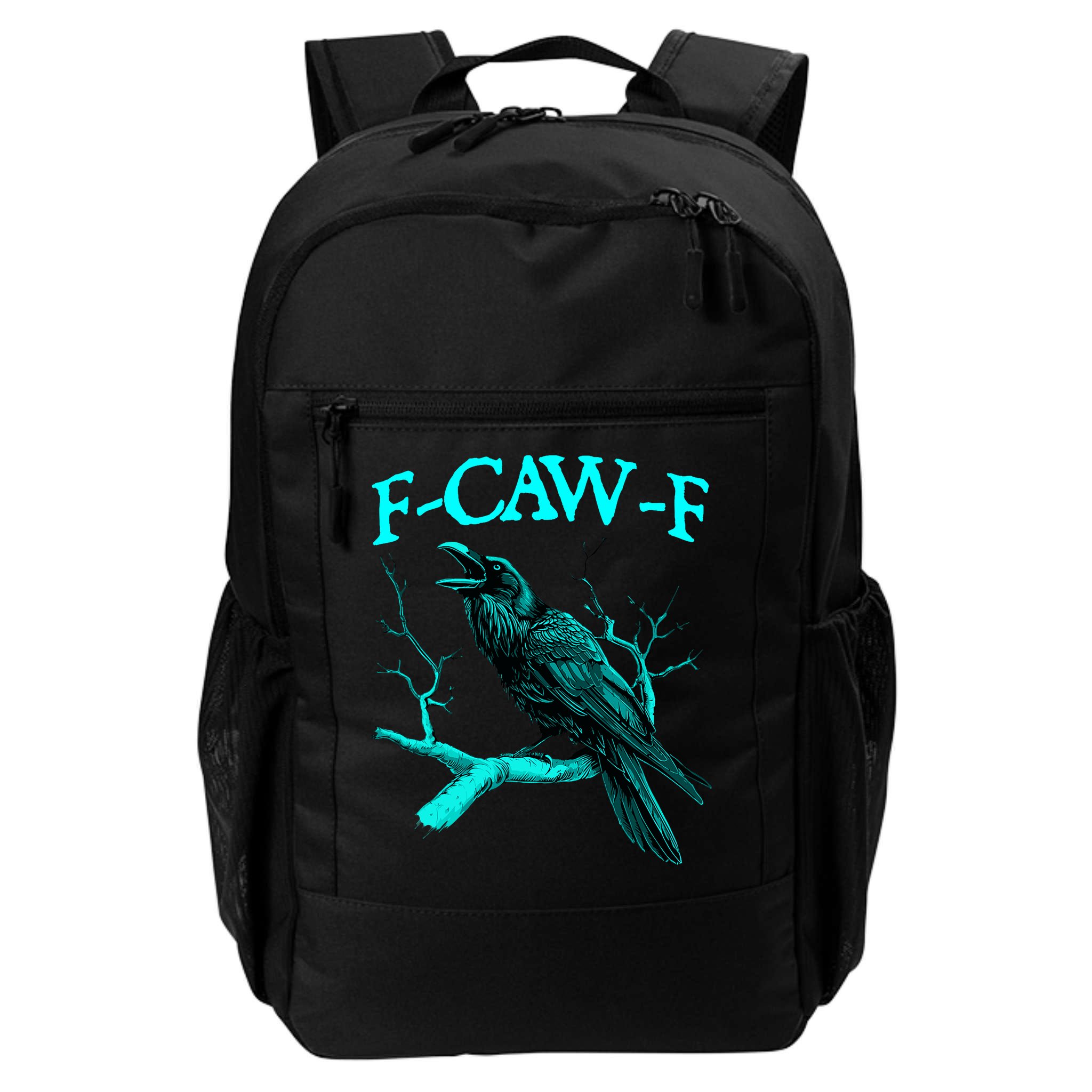 Funny Sarcastic Sarcasm Black Crow, F-Caw-F Black Bird Backpack