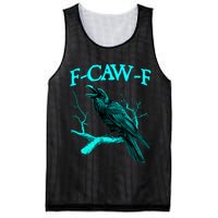 Funny Sarcastic Sarcasm Black Crow, F-Caw-F Black Bird Mesh Reversible Basketball Jersey Tank