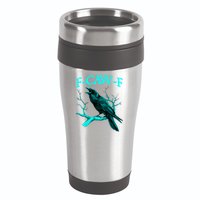 Funny Sarcastic Sarcasm Black Crow, F-Caw-F Black Bird 16oz Travel Tumbler