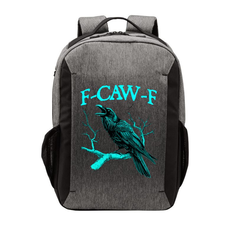 Funny Sarcastic Sarcasm Black Crow, F-Caw-F Black Bird Vector Backpack