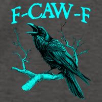 Funny Sarcastic Sarcasm Black Crow, F-Caw-F Black Bird Vector Backpack