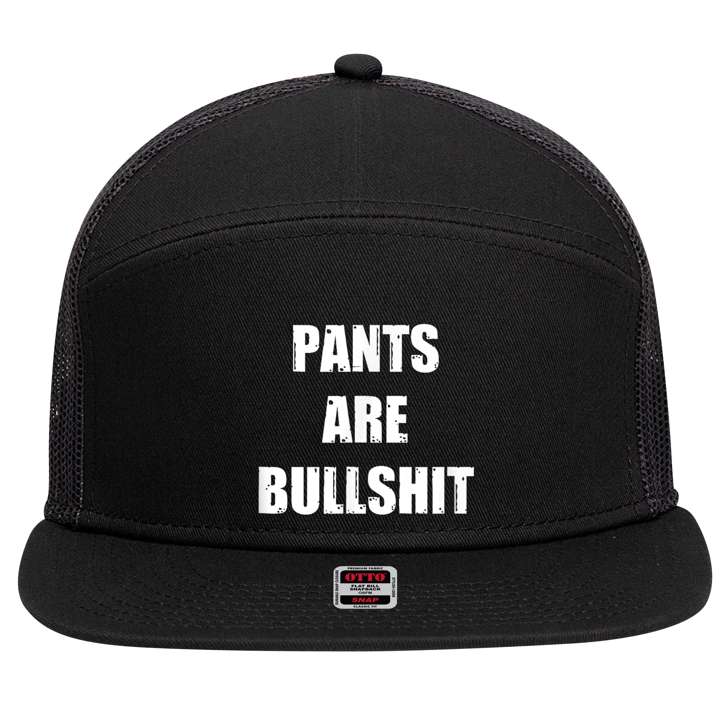 Funny Sarcastic Scottish Kilt And Tartan Fashion Attire 7 Panel Mesh Trucker Snapback Hat