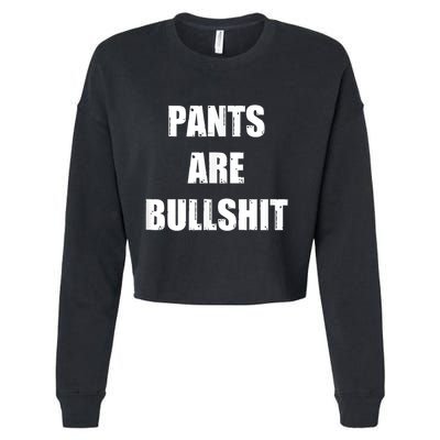 Funny Sarcastic Scottish Kilt And Tartan Fashion Attire Cropped Pullover Crew