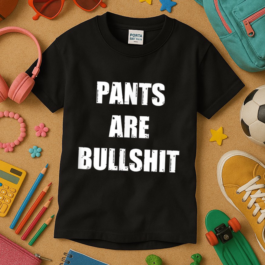 Funny Sarcastic Scottish Kilt And Tartan Fashion Attire Kids T-Shirt