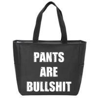 Funny Sarcastic Scottish Kilt And Tartan Fashion Attire Zip Tote Bag