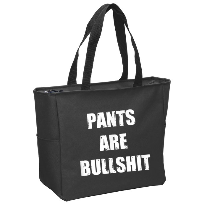 Funny Sarcastic Scottish Kilt And Tartan Fashion Attire Zip Tote Bag