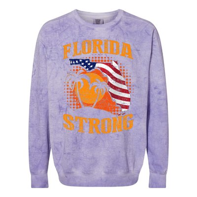 Florida Strong Support Apparel Colorblast Crewneck Sweatshirt