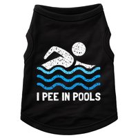Funny Swimmer Swimming I Pee In Pools Doggie Tank