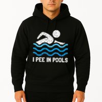 Funny Swimmer Swimming I Pee In Pools Hoodie