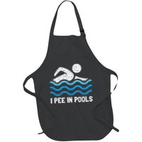 Funny Swimmer Swimming I Pee In Pools Apron
