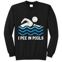 Funny Swimmer Swimming I Pee In Pools Sweatshirt