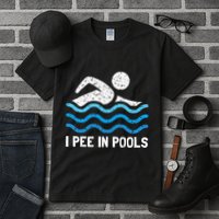 Funny Swimmer Swimming I Pee In Pools Tall T-Shirt