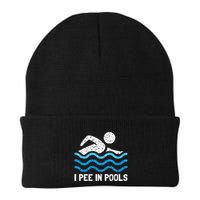 Funny Swimmer Swimming I Pee In Pools Beanie