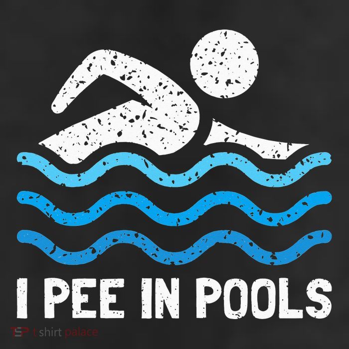 Funny Swimmer Swimming I Pee In Pools Beanie