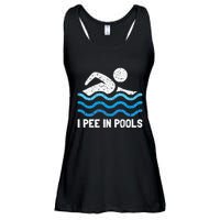 Funny Swimmer Swimming I Pee In Pools Ladies Essential Flowy Tank