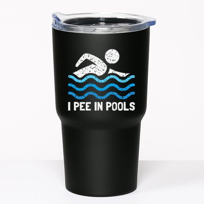 Funny Swimmer Swimming I Pee In Pools Tumbler