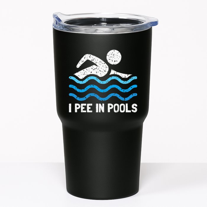 Funny Swimmer Swimming I Pee In Pools Tumbler