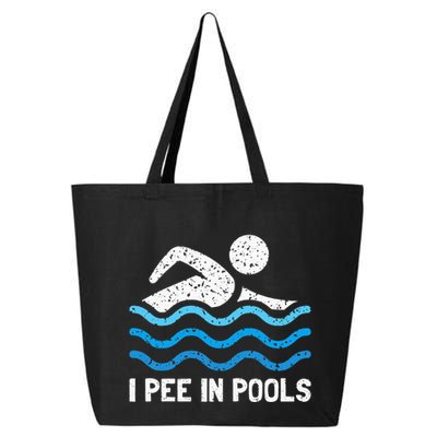 Funny Swimmer Swimming I Pee In Pools 25L Jumbo Tote
