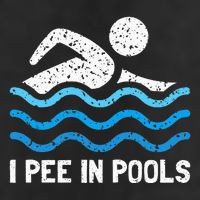 Funny Swimmer Swimming I Pee In Pools 25L Jumbo Tote