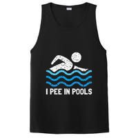 Funny Swimmer Swimming I Pee In Pools PosiCharge Competitor Tank