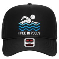 Funny Swimmer Swimming I Pee In Pools Trucker Hat