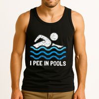 Funny Swimmer Swimming I Pee In Pools Tank Top