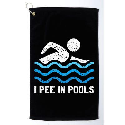 Funny Swimmer Swimming I Pee In Pools Golf Towel