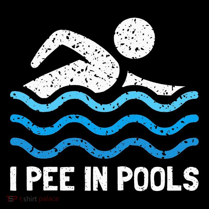Funny Swimmer Swimming I Pee In Pools Women's V-Neck T-Shirt