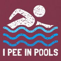 Funny Swimmer Swimming I Pee In Pools 16oz Travel Tumbler